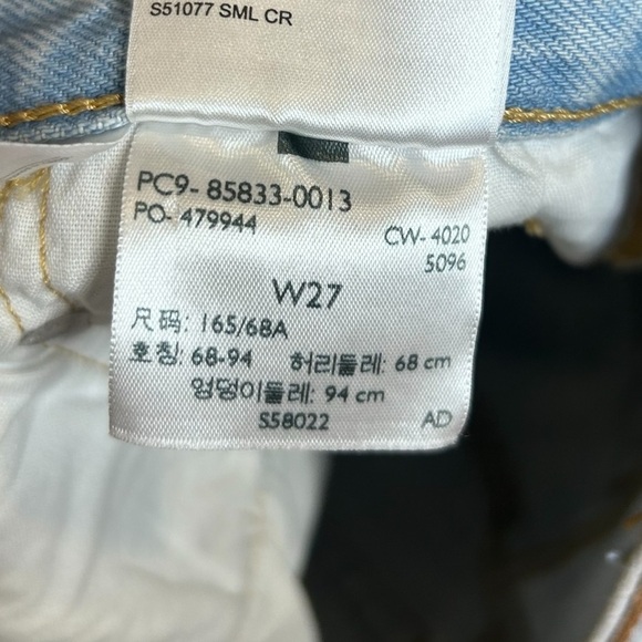 Levi's 501 Women's Mid Thigh Short Luxor Focus- Size 27 - Picture 10 of 13